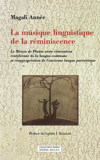 Couverture du livre « La musique linguistique de la réminiscence » de Magali Annee aux éditions Millon