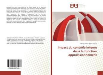 Couverture du livre « Impact du controle interne dans la fonction approvisionnement » de Hadji Samba N'Dao Di aux éditions Editions Universitaires Europeennes