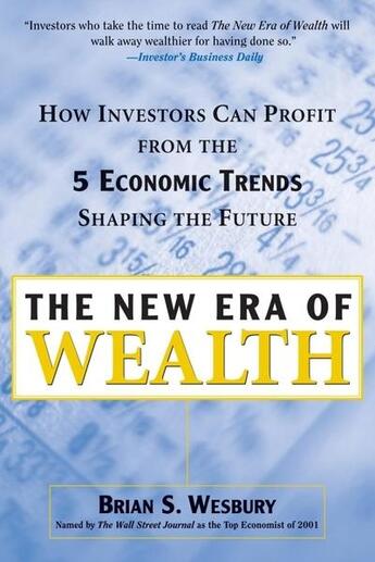 Couverture du livre « New era of wealth » de Wesbury Brian S. aux éditions Mcgraw-hill Education