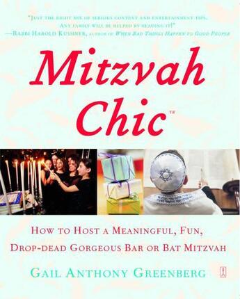 Couverture du livre « MitzvahChic » de Greenberg Gail Anthony aux éditions Touchstone