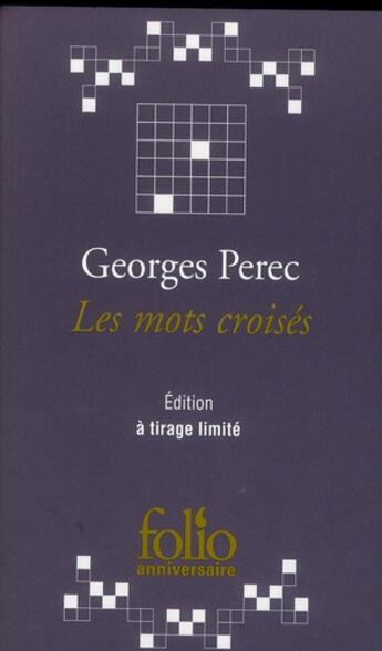 Couverture du livre « Les mots croisés » de Georges Perec aux éditions Folio