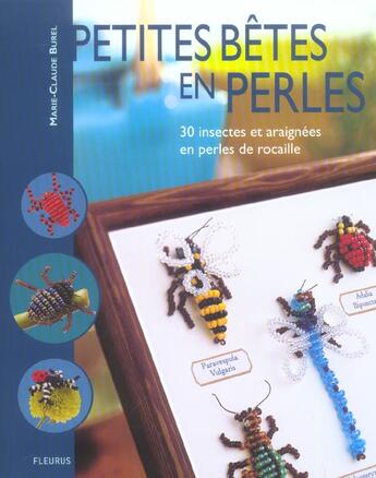 Couverture du livre « Petites betes en perles » de Marie-Claude Burel aux éditions Mango