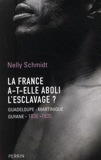 Couverture du livre « La France a-t-elle aboli l'esclavage ? ; Guadeloupe, Martinique, Guyane (1830-1935) » de Nelly Schmidt aux éditions Perrin