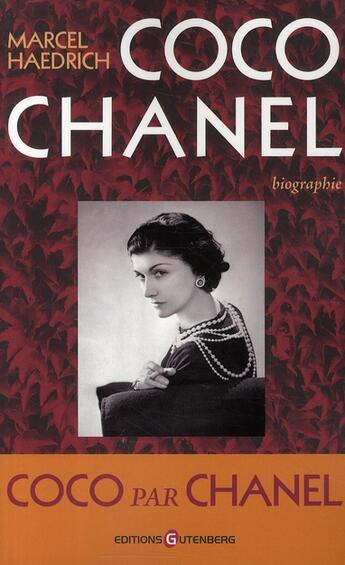 Couverture du livre « Coco Chanel » de Haedrich-M aux éditions Gutenberg