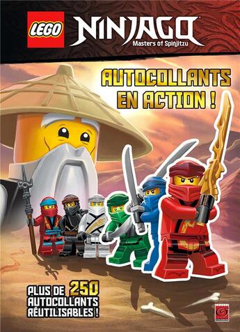 Couverture du livre « Lego ninjago autocollants en action » de  aux éditions Carabas