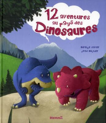 Couverture du livre « 12 aventures au pays des dinosaures » de Sauver/Multier aux éditions Hemma