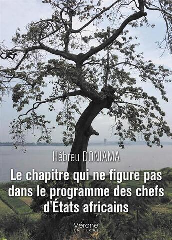 Couverture du livre « Le chapitre qui ne figure pas dans le programme des chefs d'Etats africains » de Hebreu Doniama aux éditions Verone