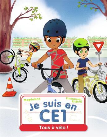 Couverture du livre « Je suis en CE1 : tous à vélo ! » de Emmanuel Ristord et Magdalena aux éditions Pere Castor