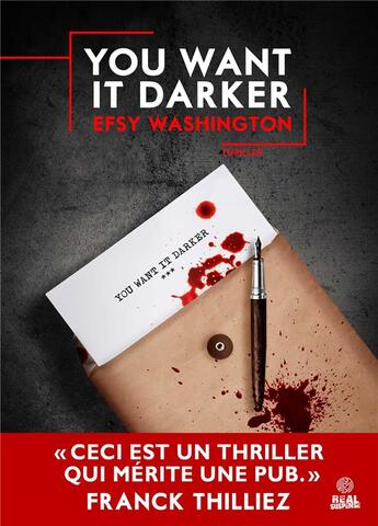 Couverture du livre « You want it darker » de Efsy Washington aux éditions Alter Real