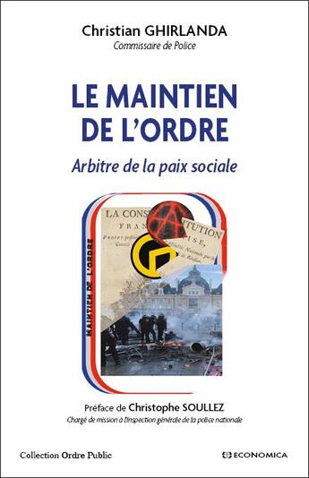 Couverture du livre « Le maintien de l'ordre arbitre de la paix sociale » de Christian Ghirlanda aux éditions Economica