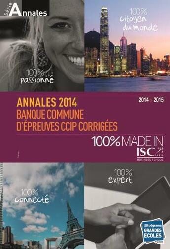 Couverture du livre « Annales HEC 2014-2015 » de  aux éditions Studyrama