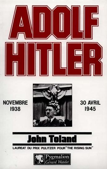 Couverture du livre « Hitler t2 » de John Toland aux éditions Pygmalion