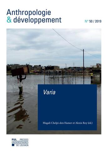 Couverture du livre « Varia - t50 - anthropologie & developpement n 50, 2019 » de Chelpi-Den Hamer M. aux éditions Pu De Louvain