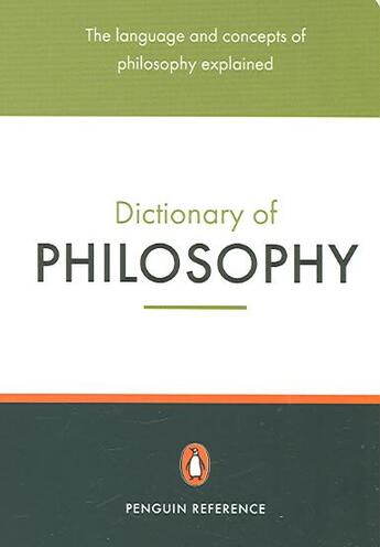 Couverture du livre « The penguin dictionary of philosophy » de Mautner Thomas Ed. aux éditions Adult Pbs