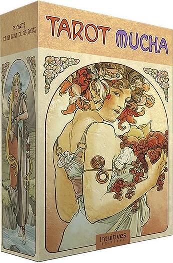 Couverture du livre « Tarot Mucha » de Lunaea Weatherstone et Giulia F. Massaglia aux éditions Editions Intuitives