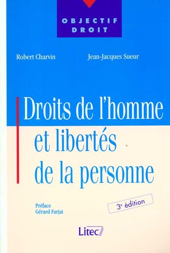 Couverture du livre « Droits de l'homme et libertes de la personne » de Robert Charvin aux éditions Lexisnexis