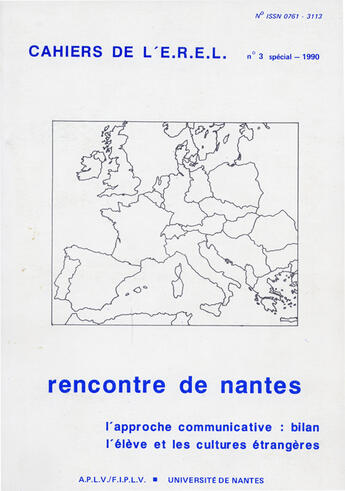 Couverture du livre « L'approche communicative ; bilan ; l'élève et les cultures étrangères » de Jacqueline Feuillet aux éditions Crini