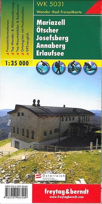 Couverture du livre « Mariazell otscher josefsberg » de  aux éditions Freytag Und Berndt