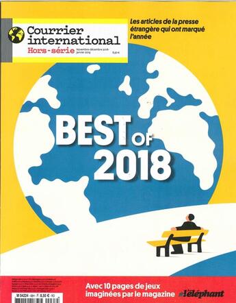 Couverture du livre « Courrier international hs n 68 best of 2018 -nov.dec.2018/janvier 2019 » de  aux éditions Courrier International