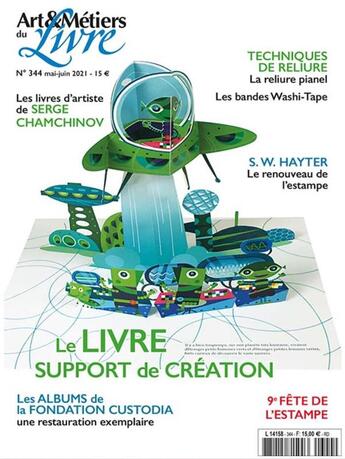 Couverture du livre « Art et metiers du livre n 344 - mai/juin 2021 » de  aux éditions Art Et Metiers Du Livre