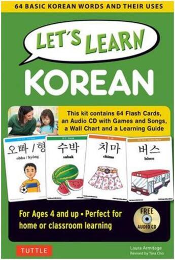 Couverture du livre « Let's learn mandarin korean » de  aux éditions Tuttle