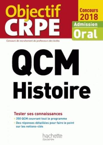 Couverture du livre « OBJECTIF CRPE » de Dominique Legrand aux éditions Hachette Education