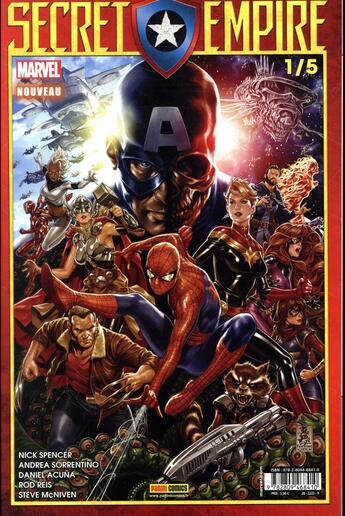 Couverture du livre « Secret Empire n.1 » de Secret Empire aux éditions Panini Comics Fascicules