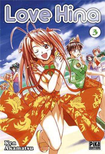 Couverture du livre « Love Hina Tome 3 » de Ken Akamatsu aux éditions Pika