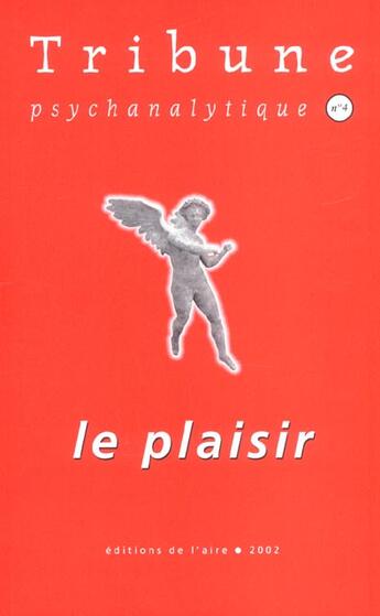 Couverture du livre « Tribune psychanalytique t.4 » de  aux éditions Éditions De L'aire