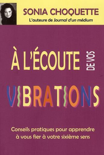 Couverture du livre « À l'écoute de vos vibrations » de  aux éditions Ada