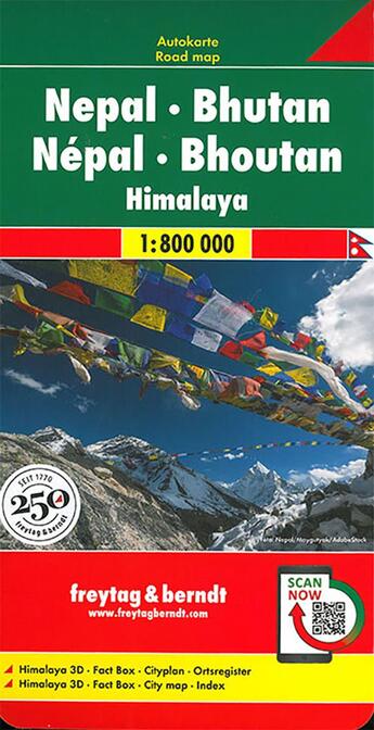 Couverture du livre « Nepal bhoutan » de  aux éditions Freytag Und Berndt