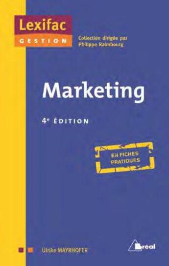 Couverture du livre « Marketing (4e édition) » de Mayrhofer/Ulrike aux éditions Breal