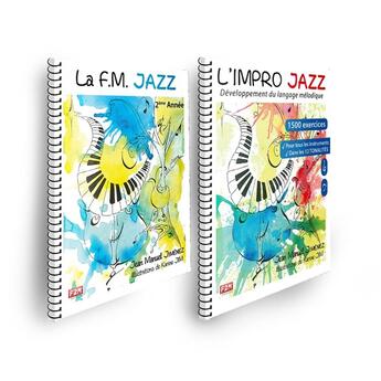 Couverture du livre « OFFRE DUO - LA F.M JAZZ - 2EME ANNEE + L'IMPRO JAZZ » de Jean-Manuel Jimenez et Karine Jim aux éditions F2m