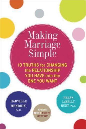 Couverture du livre « Making marriage simple » de Lakelly Hunt Helen aux éditions Editions Racine