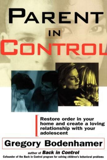 Couverture du livre « Parent In Control » de Bodenhamer Gregory aux éditions Touchstone