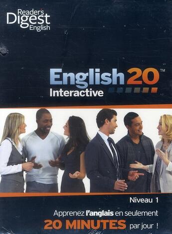 Couverture du livre « English 20mn interactive ; niveau 1 » de  aux éditions Selection Du Reader's Digest