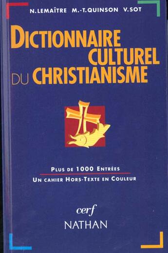 Couverture du livre « Dict du christianisme broche » de Sot/Quinson/Lemaitre aux éditions Nathan