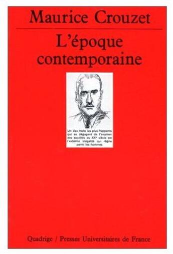 Couverture du livre « L'époque contemporaine » de Michel Crouzet aux éditions Puf