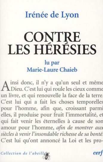 Couverture du livre « Adversus haereses d'irenee de lyon » de Chaieb Ml aux éditions Cerf