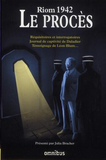 Couverture du livre « Riom 1942 ; le procès » de  aux éditions Omnibus