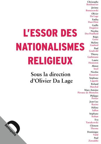 Couverture du livre « Les nationalismes religieux » de Olivier Da Lage aux éditions Demopolis