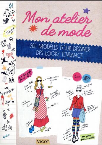 Couverture du livre « Mon atelier de mode » de Georgia Vaux et Louise Scott-Smith aux éditions Vigot