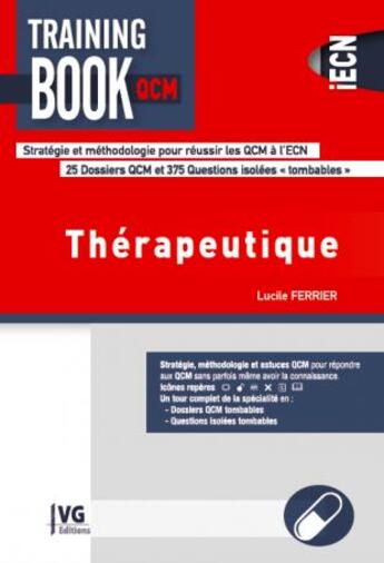 Couverture du livre « Thérapeutique » de Lucile Ferrie aux éditions Vernazobres Grego