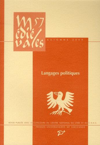 Couverture du livre « Langages politiques » de Gautier/Mairey aux éditions Pu De Vincennes