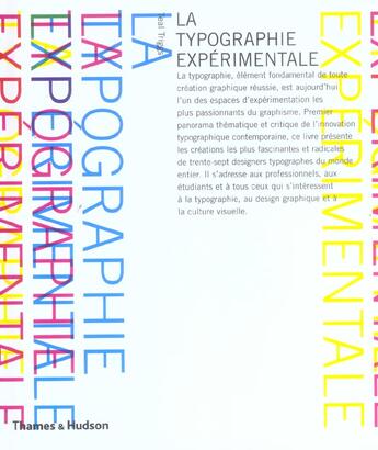 Couverture du livre « La typographie expérimentale » de Teal Triggs aux éditions Thames And Hudson