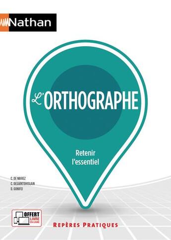 Couverture du livre « L'orthographe (édition 2020) » de  aux éditions Nathan