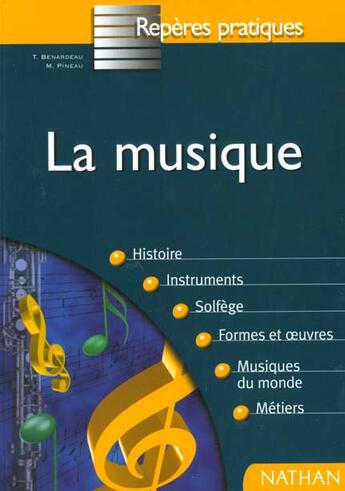 Couverture du livre « Musique 1998 » de Bernardeau/Pineau aux éditions Nathan