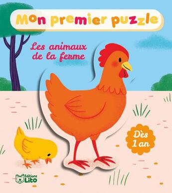 Couverture du livre « Mon 1er Puzzle Animaux Ferme » de  aux éditions Lito