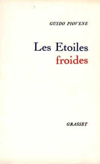 Couverture du livre « Les étoiles froides » de Guido Piovene aux éditions Grasset