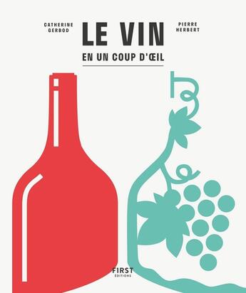 Couverture du livre « Le vin en seul coup d'oeil (2e édition) » de Catherine Gerbod et Pierre Herbert aux éditions First